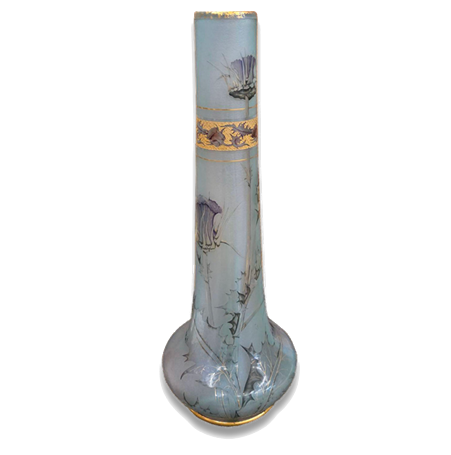 ドーム　あざみ文花器